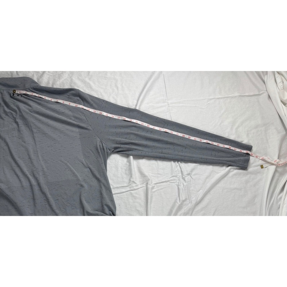 Under Armour Men 3XL Quarter Zip Long Sleeve Fitted Pullover Gray Athletic Shirt - Picture 9 of 10